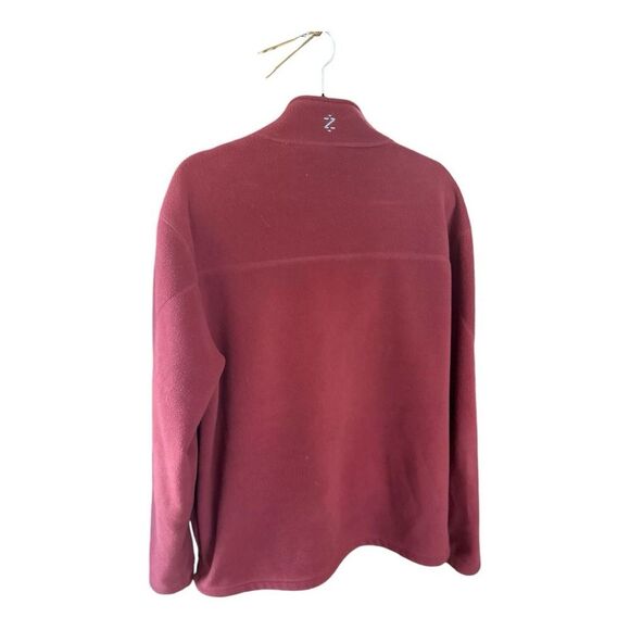 Izod PerformX Ratio Mens Red/Paprika Fleece Zipper Jacket Size XL - Picture 2 of 7